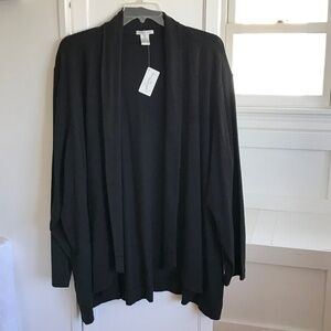 SIMPLY ME Cotton Cardigan Leisure Wear Black NWT Women’s Plus Size 3X